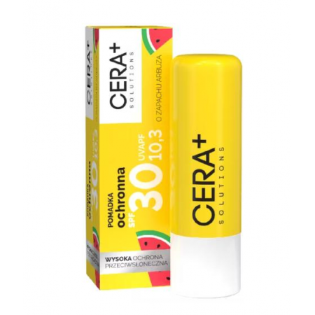 Cera+ Solutions Pomadka ochronna o zapachu arbuza SPF 30 - -