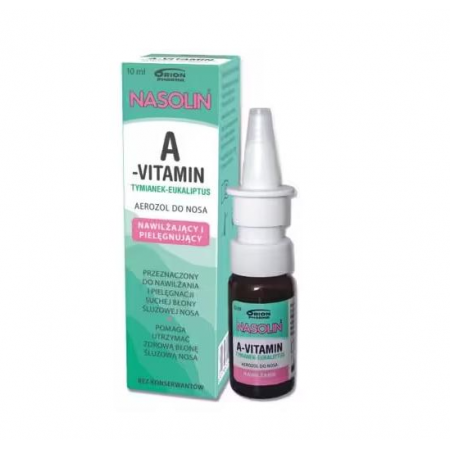 Nasolin A-Vitamin Tymianek-Eukaliptus Aerozol do nosa - - 10 ml