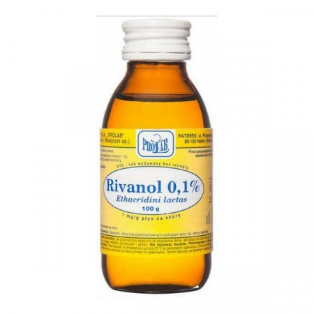 Rivanol (Rivanolum), roztwór 0.1%, 100 g