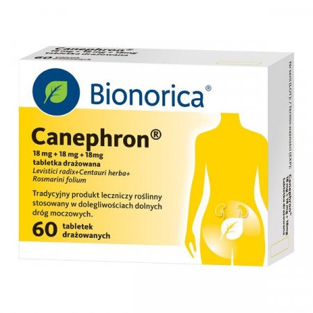 Canephron, kamica18 mg + 18 mg + 18 mg, 60 tabletek