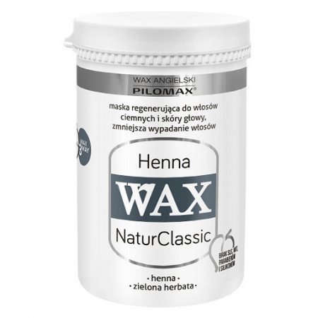 WAX HENNA, regenerująca maska do włosów ciemnych 480ml