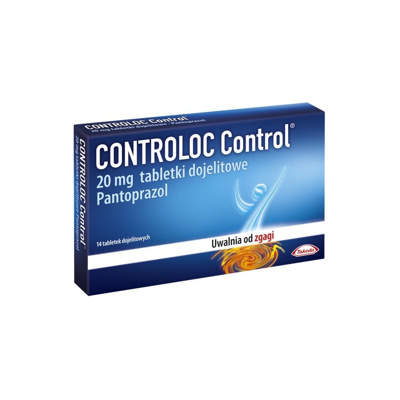 Controloc Control, 20 mg, tabletki dojelitowe, 14 szt., zgaga