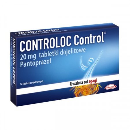 Controloc Control, 20 mg, tabletki dojelitowe, 14 szt., zgaga