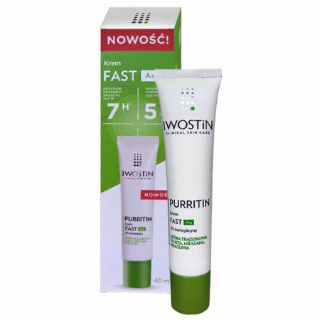 IWOSTIN PURRITIN krem na trądzik FAST AZG 40ml (data ważności