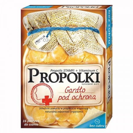 Propolki bez cukru 16 tabletek do ssania