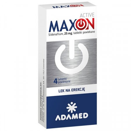 Maxon Active, sildenafil 25 mg 4 tabletki, potencja