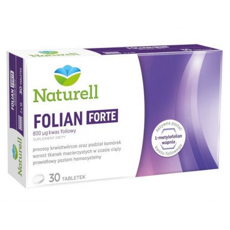 Naturell Folian Forte, tabletki, kwas foliowy 30 szt.