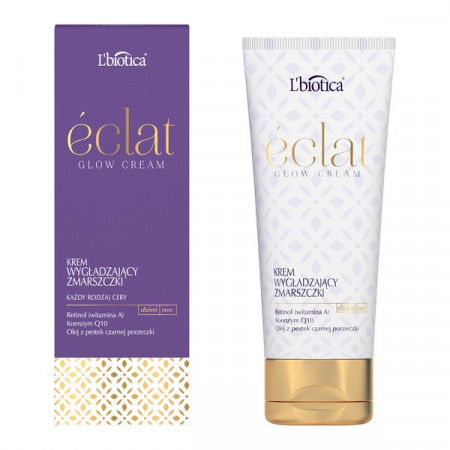 L`Biotica Eclat Glow Cream, krem wygładzający zmarszczki do