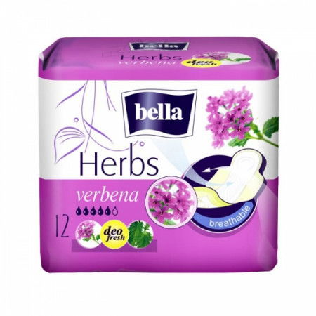 Podpaski BELLA Herbs, z werbeną, 12 sztuk