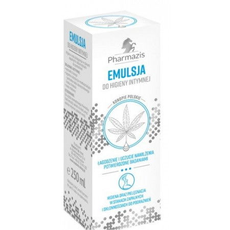 PHARMAZIS Emulsja do higieny intymnej Konopie Polskie 250ml