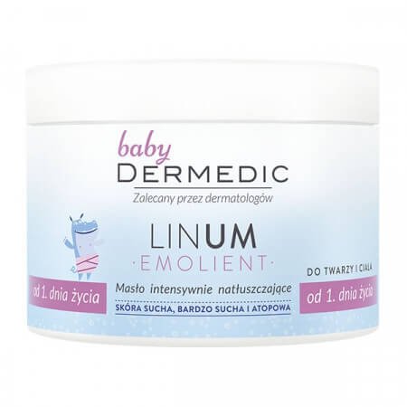 Dermedic Emolient Linum Baby, masło intensywnie natłuszczające
