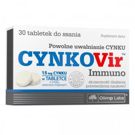 Olimp Cynkovir Immuno 30tabl (data ważności 03.2023r.)