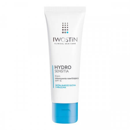 Iwostin Hydro Sensitia Krem intensywnie nawilżający spf 15