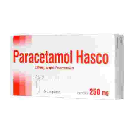 Paracetamol Hasco 0,25 g, czopki doodbytnicze, 10 szt.