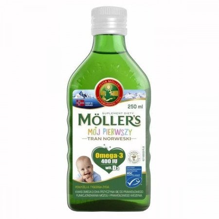 Mollers Mój Pierwszy Tran Norweski płyn, 250 ml